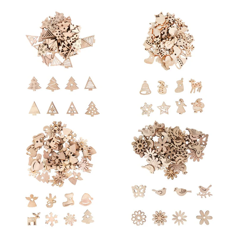 Wooden Winter Happy Christmas Ornaments - Image 10