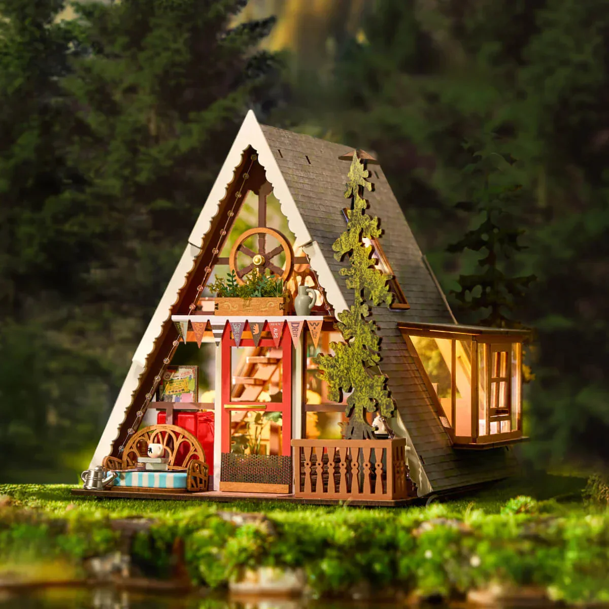 Woodland Dream Miniature Cabin DIY Craft Kit