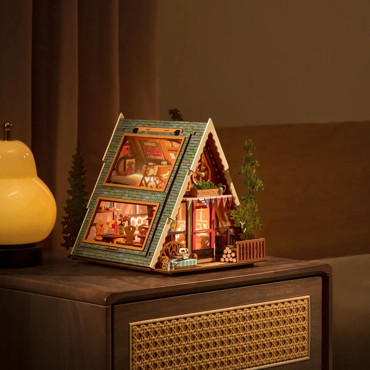 Woodland Dream Miniature Cabin DIY Craft Kit - Image 2