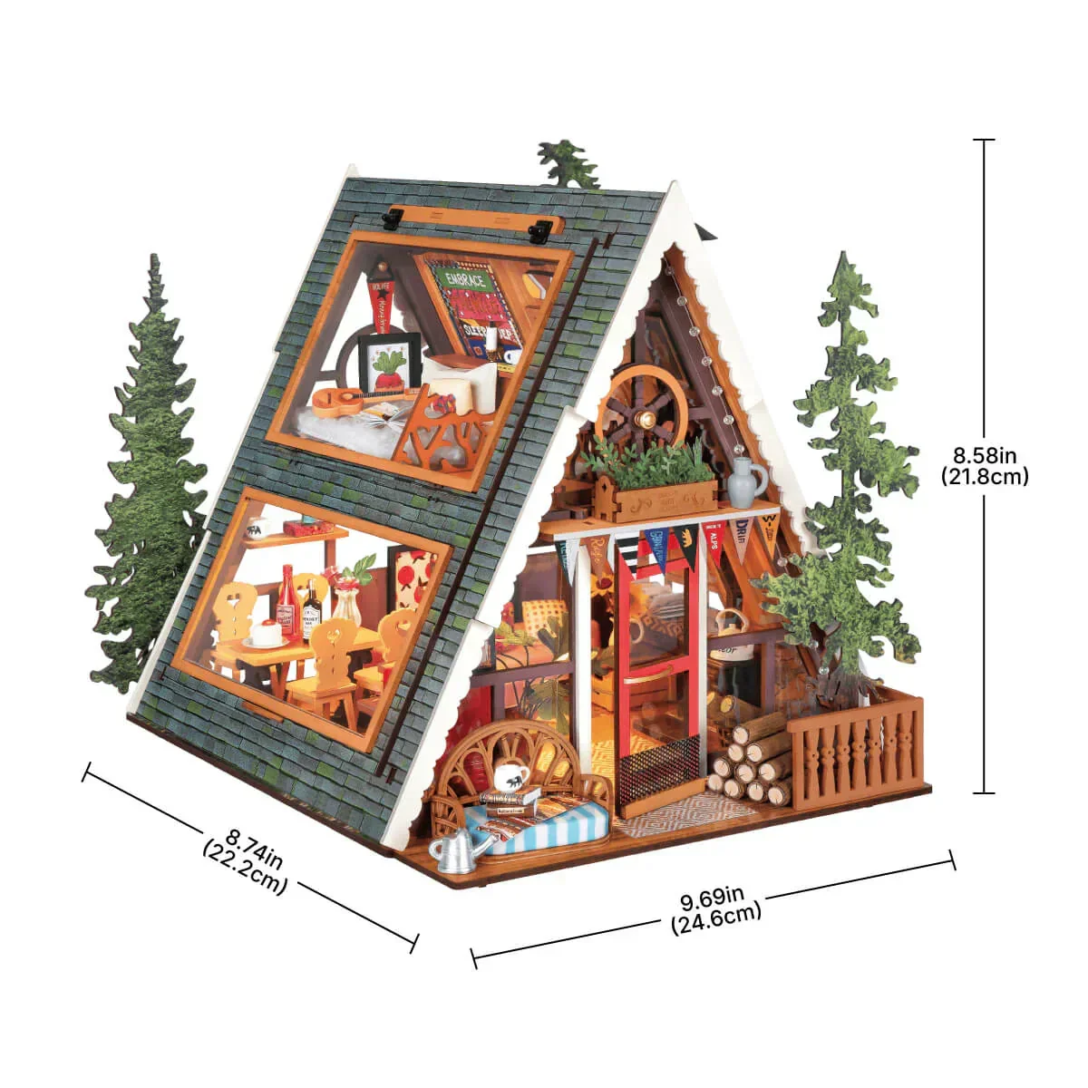 Woodland Dream Miniature Cabin DIY Craft Kit - Image 7