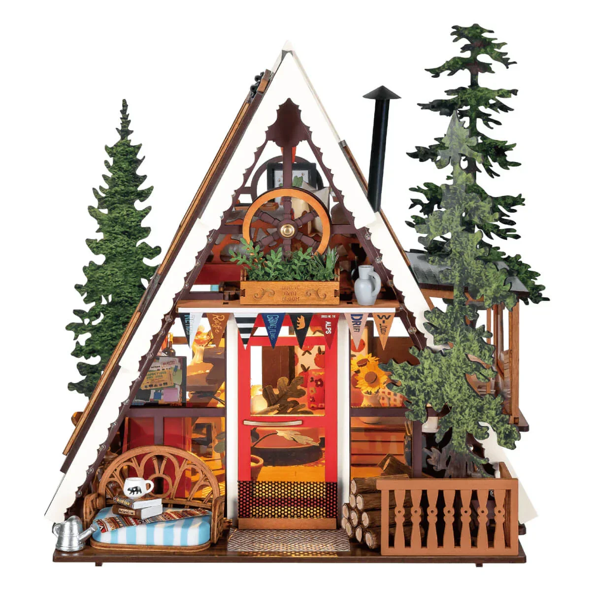 Woodland Dream Miniature Cabin DIY Craft Kit - Image 8
