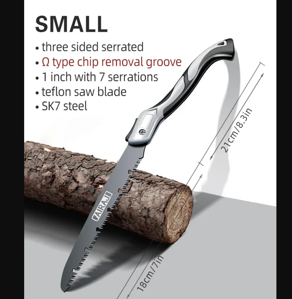 Woodworking Camping Craftsman Folding Hand Saw - Image 7