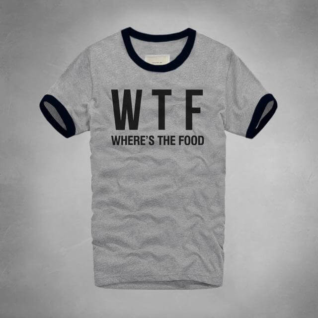 WTF Where Is The Food T-shirt - Image 5