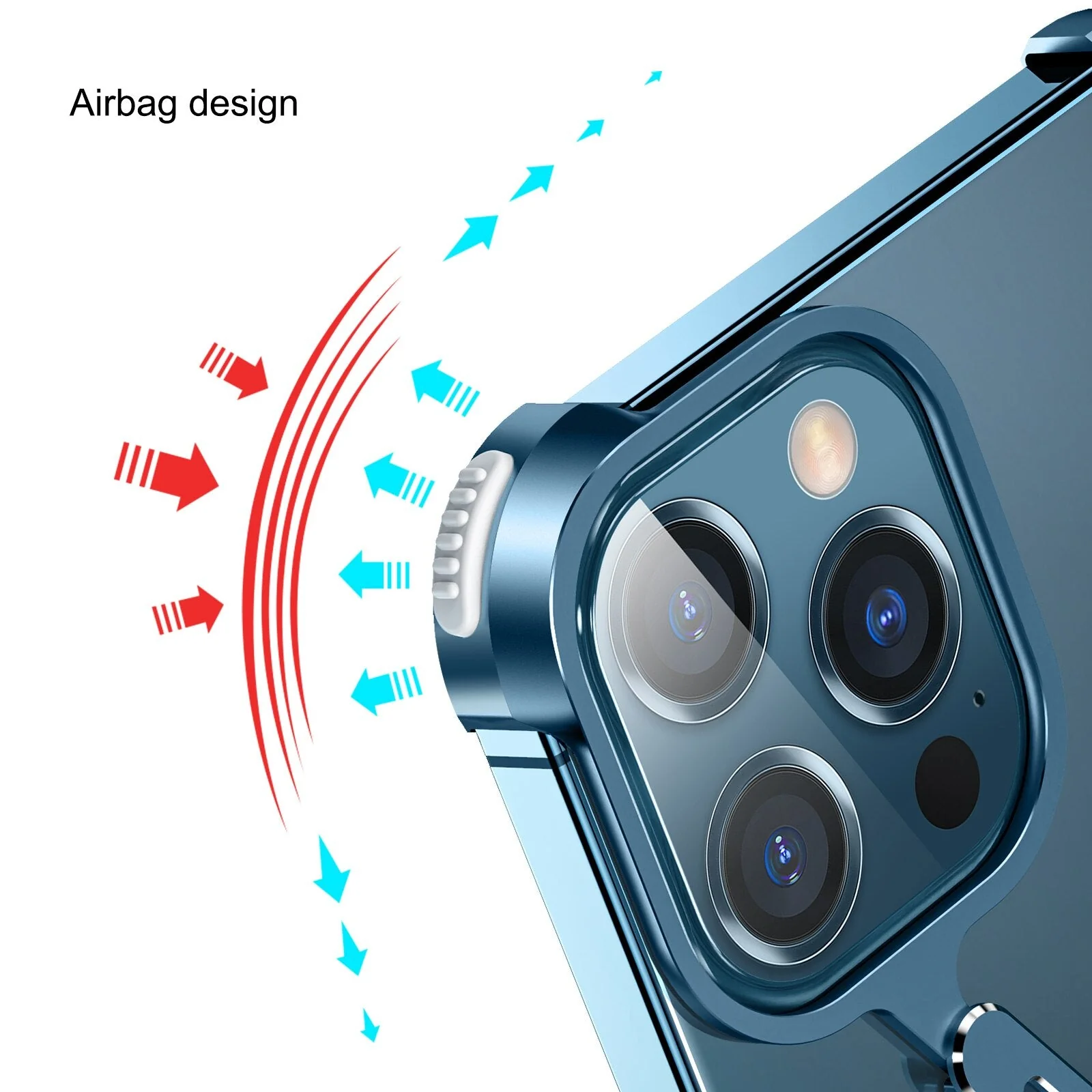 X Shaped Metal iPhone Back Cover Case - Image 5