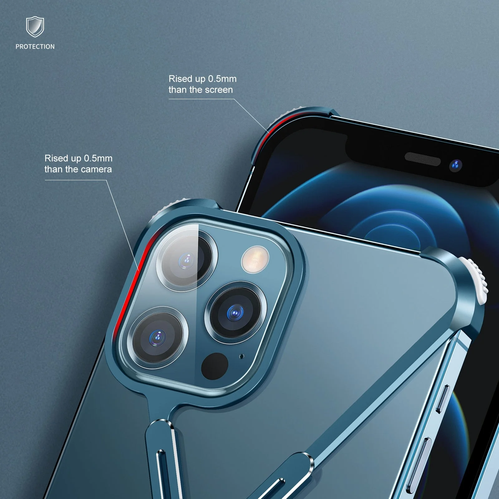 X Shaped Metal iPhone Back Cover Case - Image 6