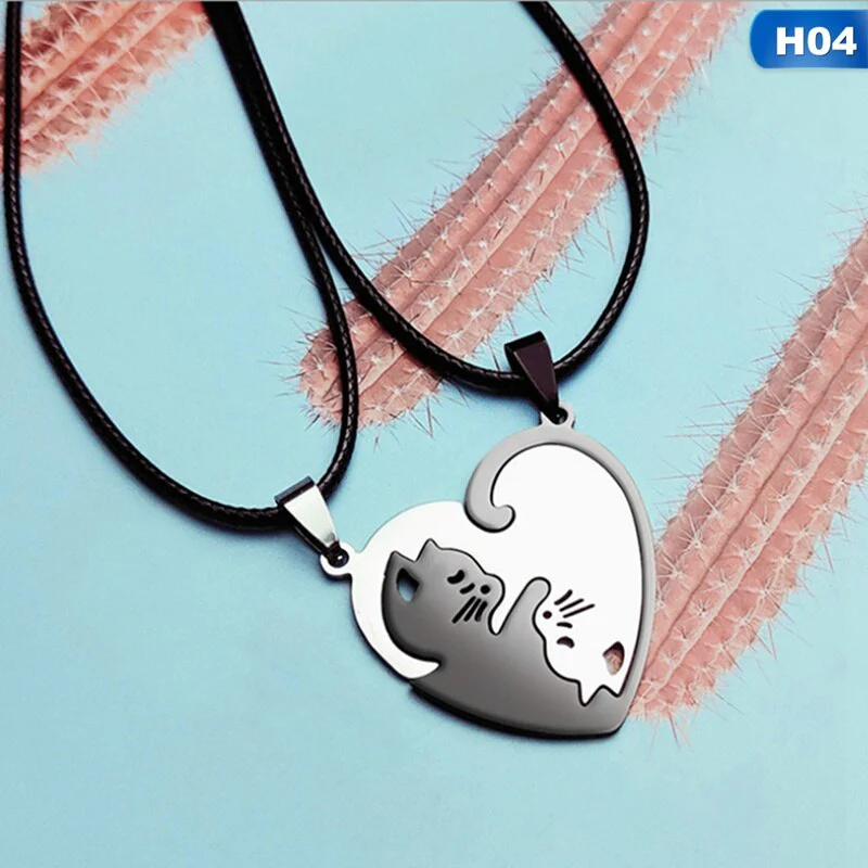 Yin Yang Cat Couple Necklace - Image 6