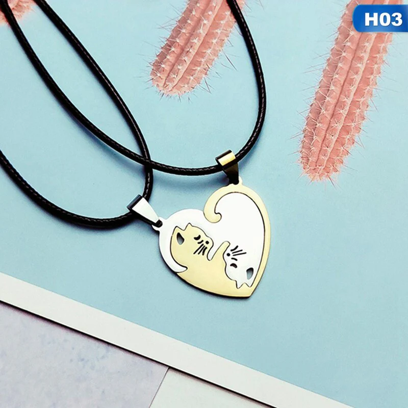 Yin Yang Cat Couple Necklace - Image 7