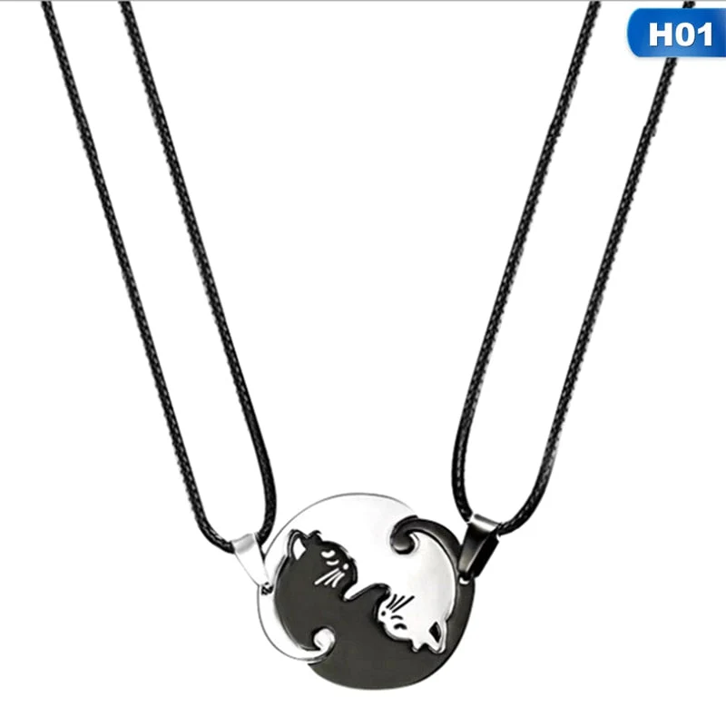 Yin Yang Cat Couple Necklace - Image 8