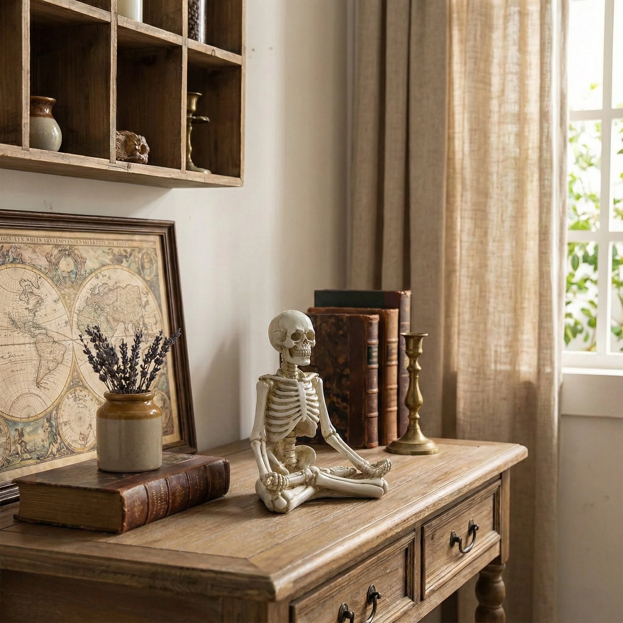 Yoga Master Skeleton Figurine - Image 3