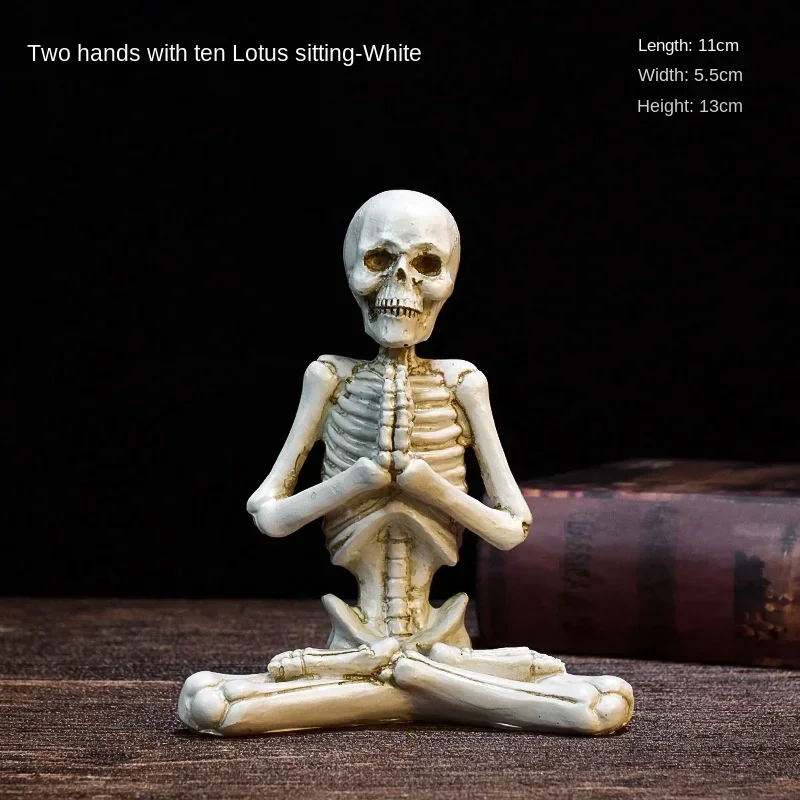 Yoga Master Skeleton Figurine - Image 8