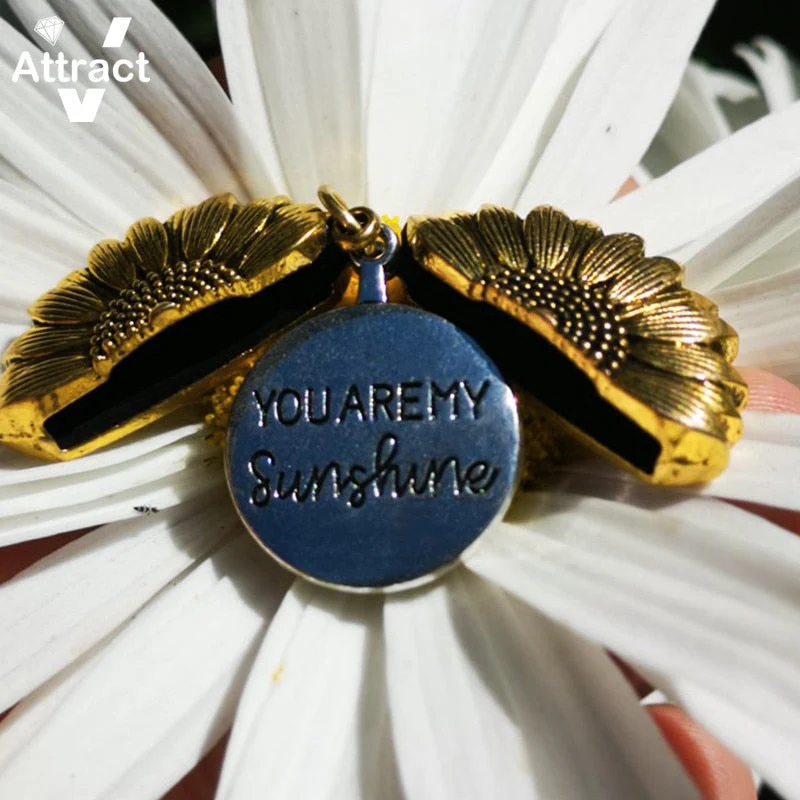 You Are My Sunshine Sunflower Creative Necklace - Image 5