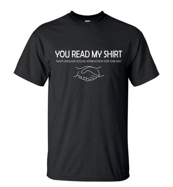 You read my t-shirt Funny T-shirt - Image 4
