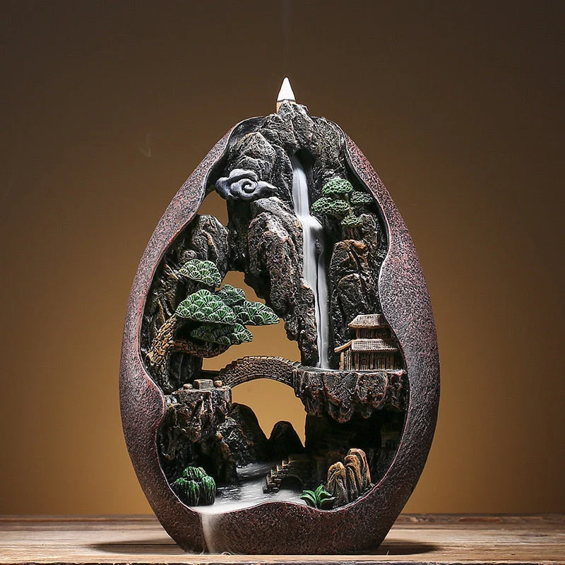 Zen Aromatherapy Decorative Backflow Relaxing Incense Burner - Image 2
