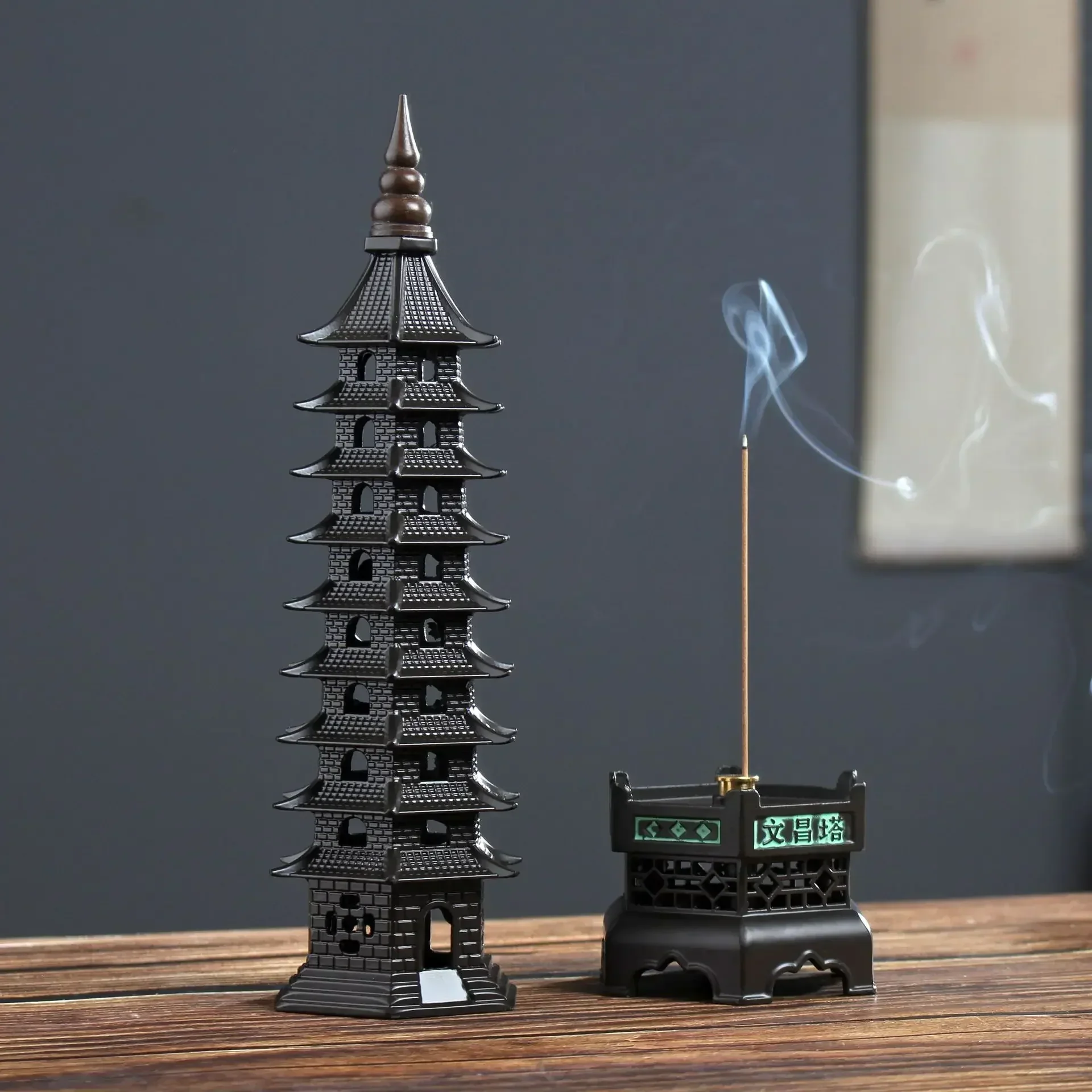 Zen Tower-Style Smoke Waterfall Incense Burner - Image 3