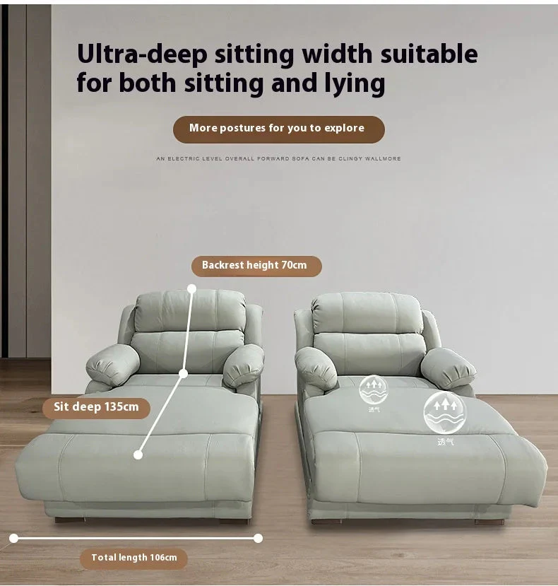 Zero-Gravity Cloud Electric Recliner Adjustable Lounge Sofa - Image 3