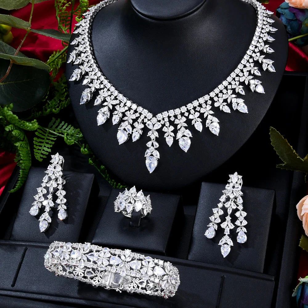 Zircon Crystal Turquoise Luxury African Jewelry Gift Set - Image 10