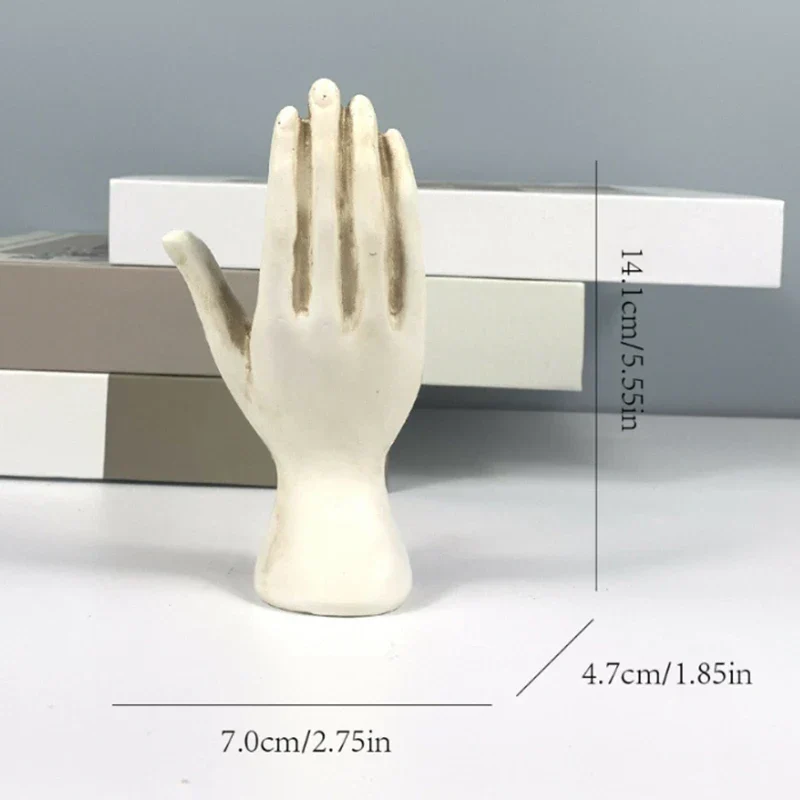 Zodiac Symbols Mystic Palmistry Hand Sculpture - Image 7