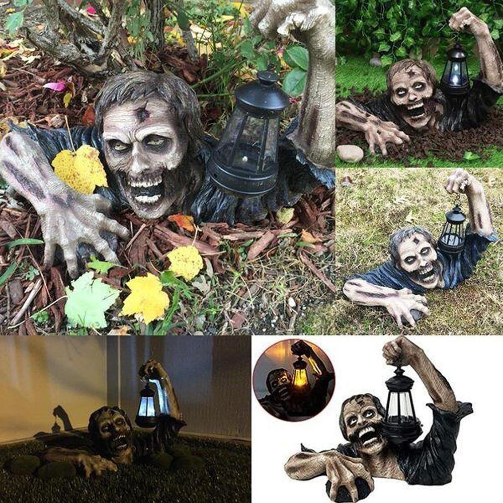 Zombie Statue Halloween Decoration - Image 2
