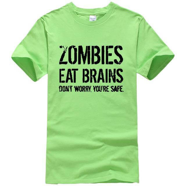 Zombies Eat Brains Funny T-shirt - Image 17